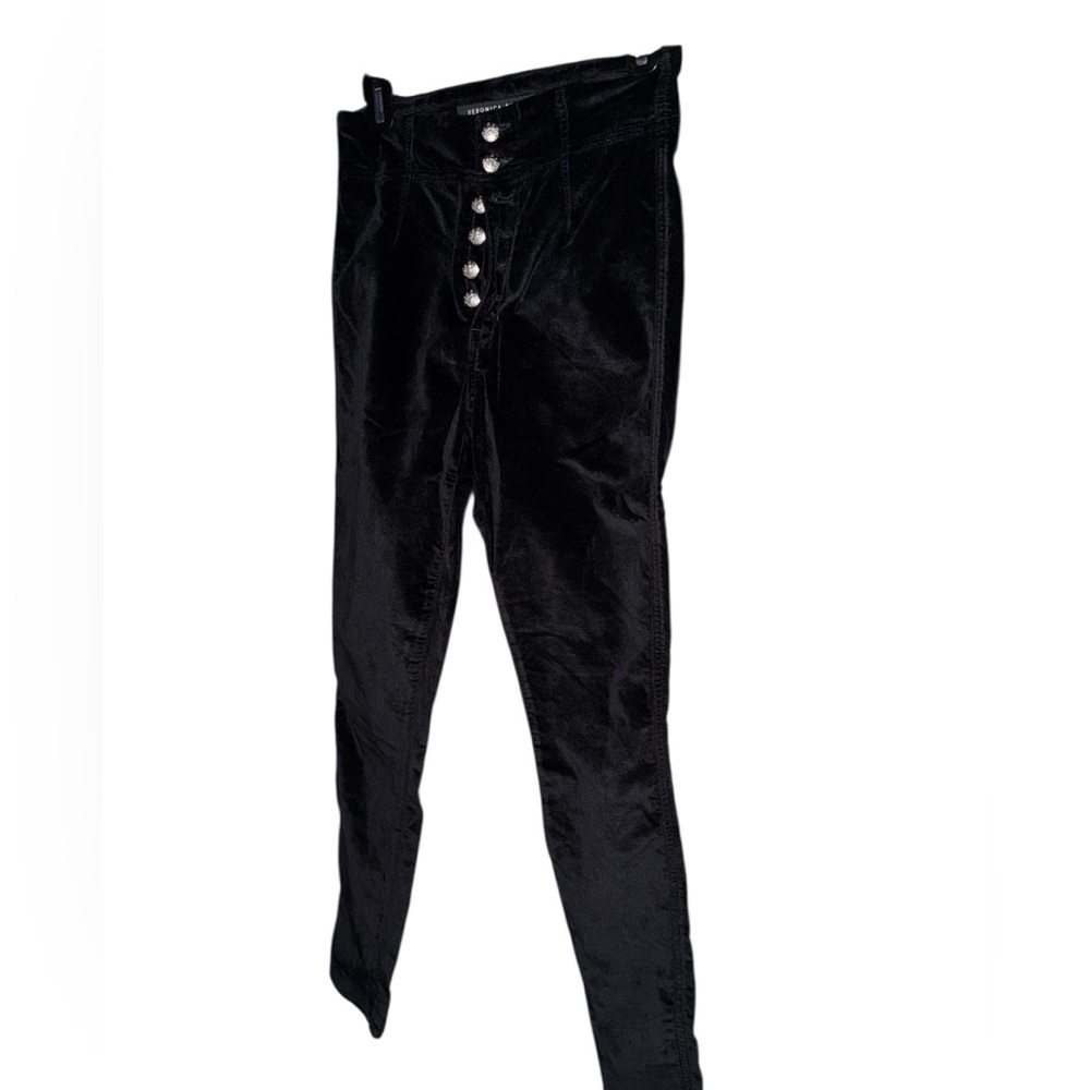 Veronica. Beard Black Velvet skinny pants. Size 28. In excellent condition